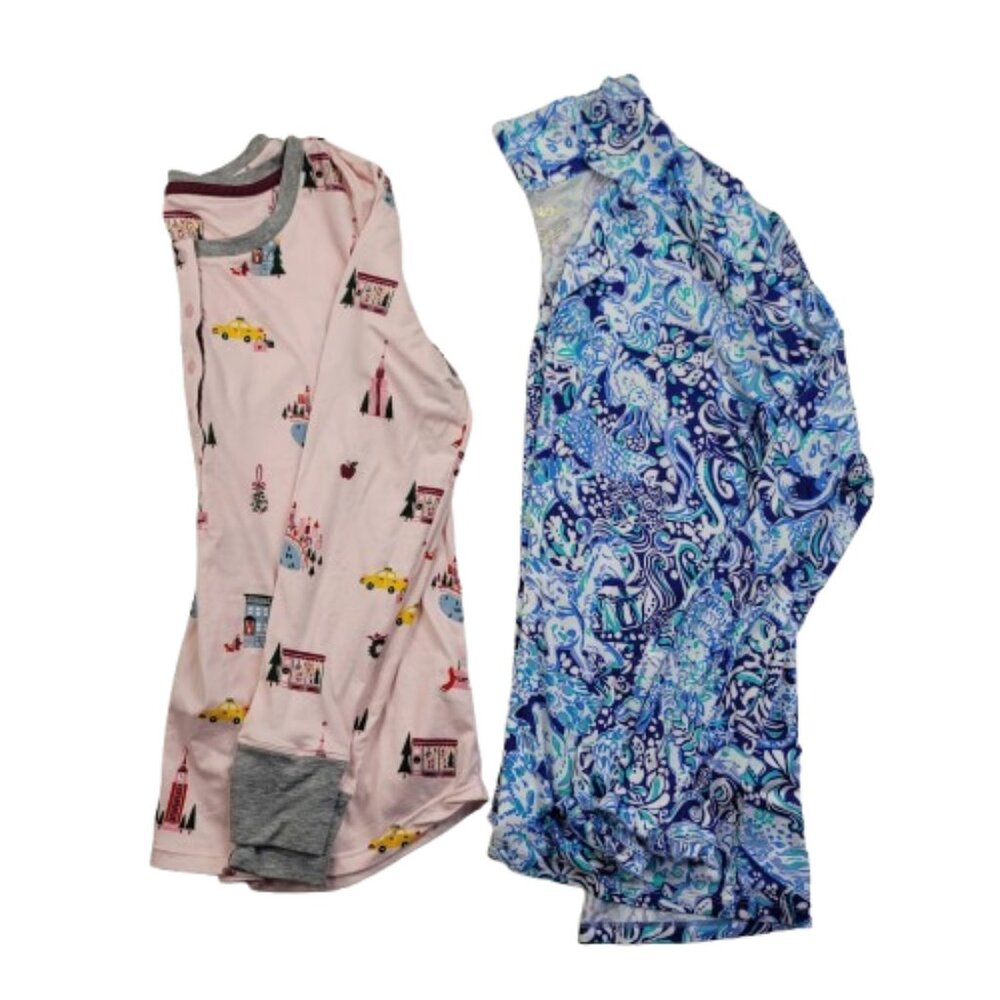 Lilly Pulitzer & Kate Spade Pajama Shirt Bundle Women's Sm Loungewear - Picture 1 of 15